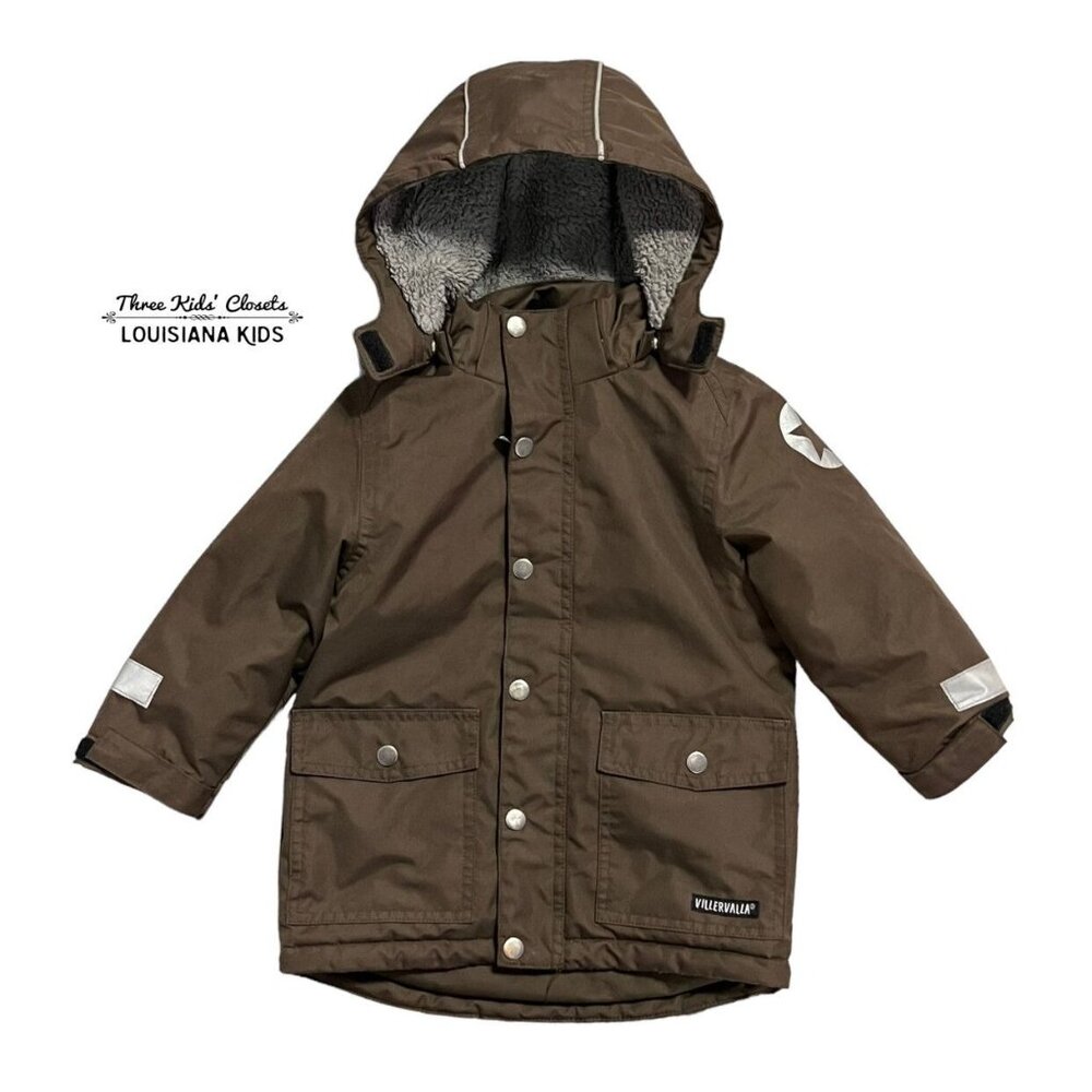 Villervalla Sz 98 (3) Brown Winter Coat Jacket